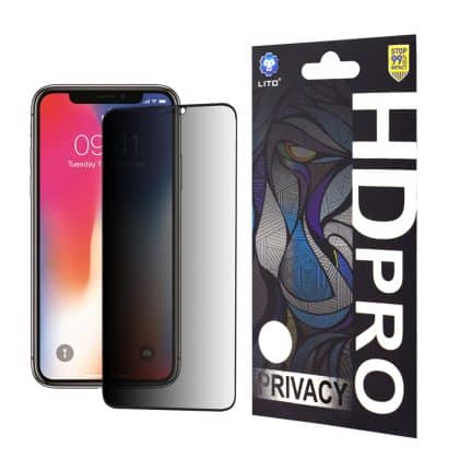 Lito - HD Pro Privacy - iPhone X / XS / 11 Pro - Μαύρο