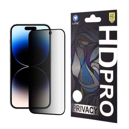 Lito - HD Pro Privacy - iPhone 14 Pro - Μαύρο