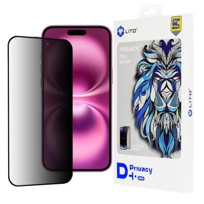 Lito Case για iPhone 16 Plus - D+ Pro Privacy - Μαύρο
