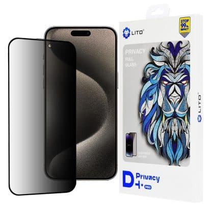 Lito Case για iPhone 15 Pro Max - D+ Pro Privacy - Μαύρο