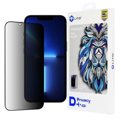 Lito D+ Pro Privacy Προστασία Οθόνης για iPhone 13 Pro Max / iPhone 14 Plus - Μαύρο