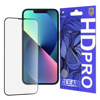 Lito προστασία οθόνης  για iPhone 13 / iPhone 13 Pro / iPhone 14 - HD Pro Clear - Μαύρο
