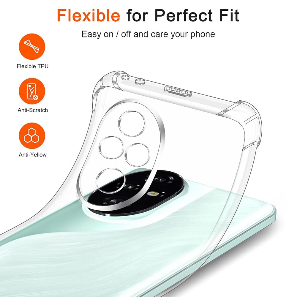 Techsuit Shockproof Clear Silicone - θήκη για Honor 200 Pro - Διάφανο - Image 3
