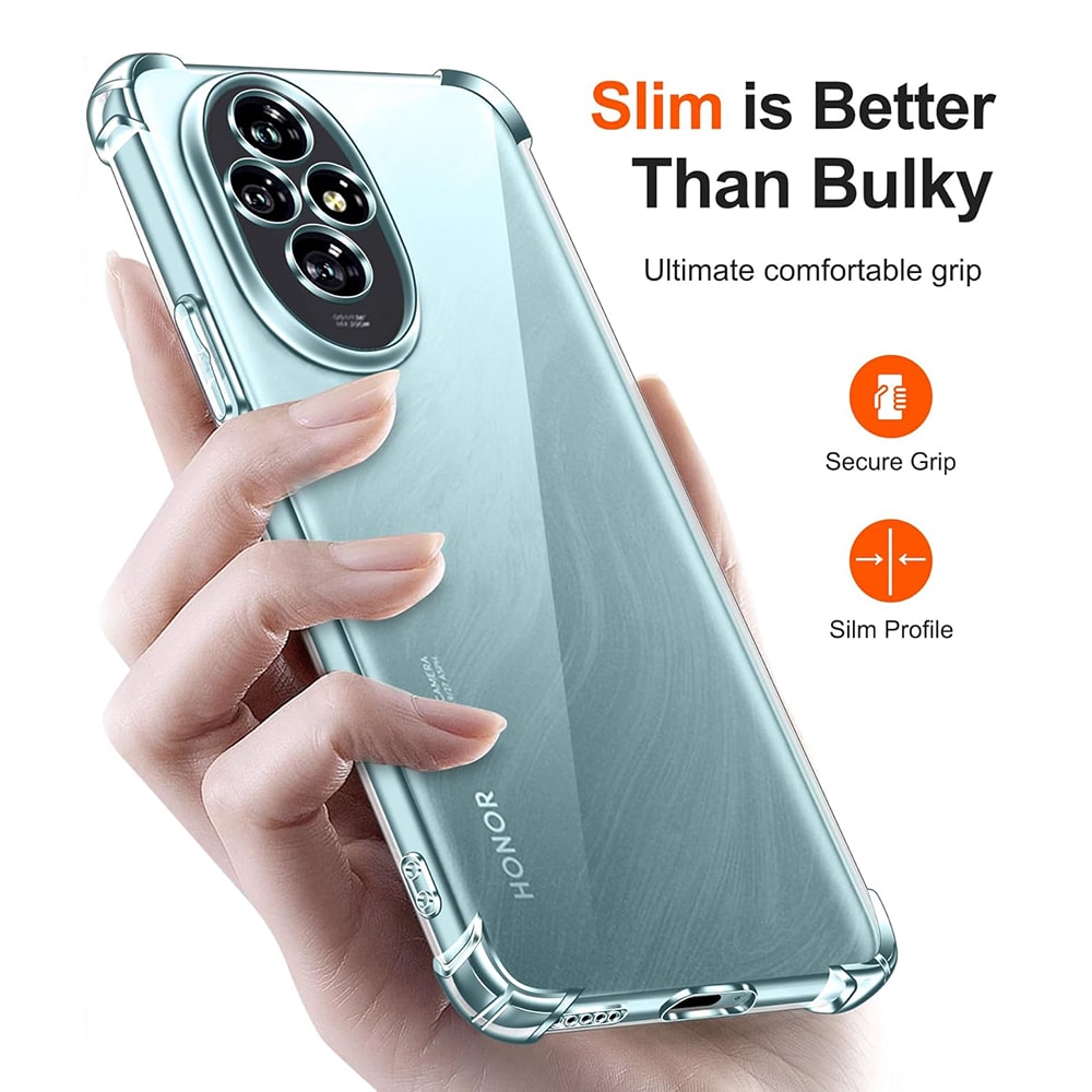 Techsuit Shockproof Clear Silicone - θήκη για Honor 200 - Διάφανο - Image 3
