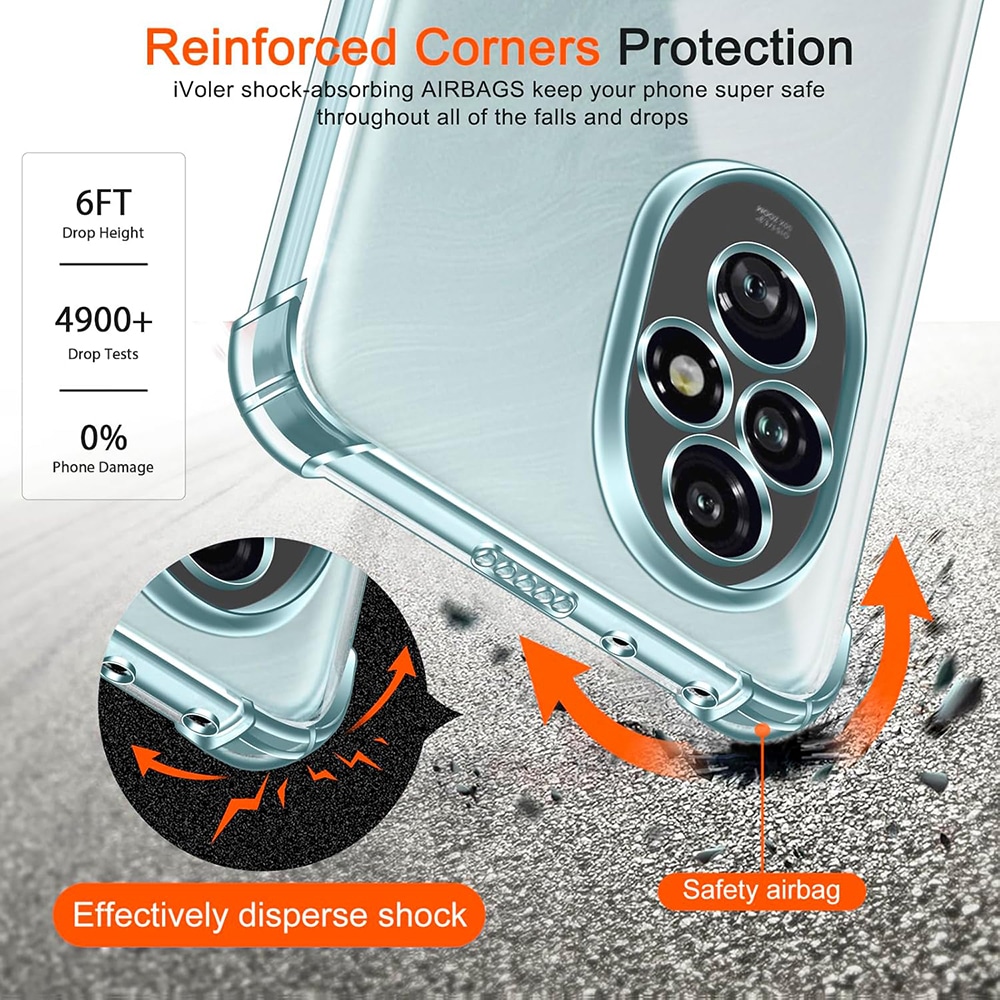 Techsuit Shockproof Clear Silicone - θήκη για Honor 200 - Διάφανο - Image 5