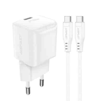 Acefast - Wall Charger Set (a77) - Type-C Καλώδιο Included, Type-C Mini Gan Charger, Pd30w, Power Delivery - White