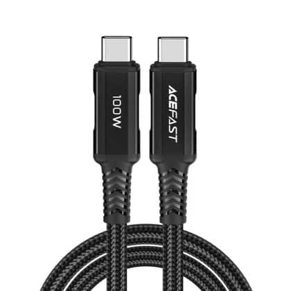 Acefast - Data Καλώδιο (c4-03) - Type-C To Type-C, 100w, 5a, 480mb/s, Fast Charging, 2m - Black