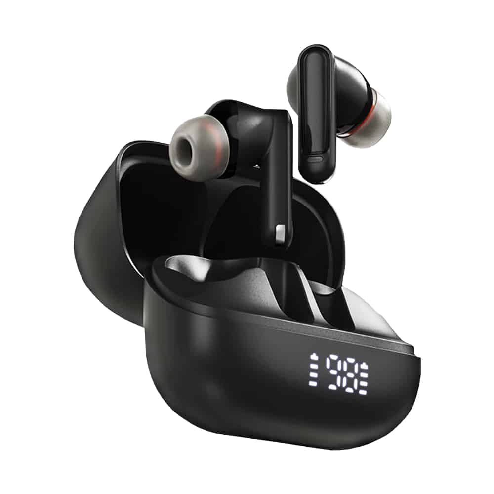 Acefast - Wireless Earbuds (w1) - Type-C, Tws, Bluetooth 5.4, Call Noise Reduction, Ipx4, Led Digital Display - Black - Image 4