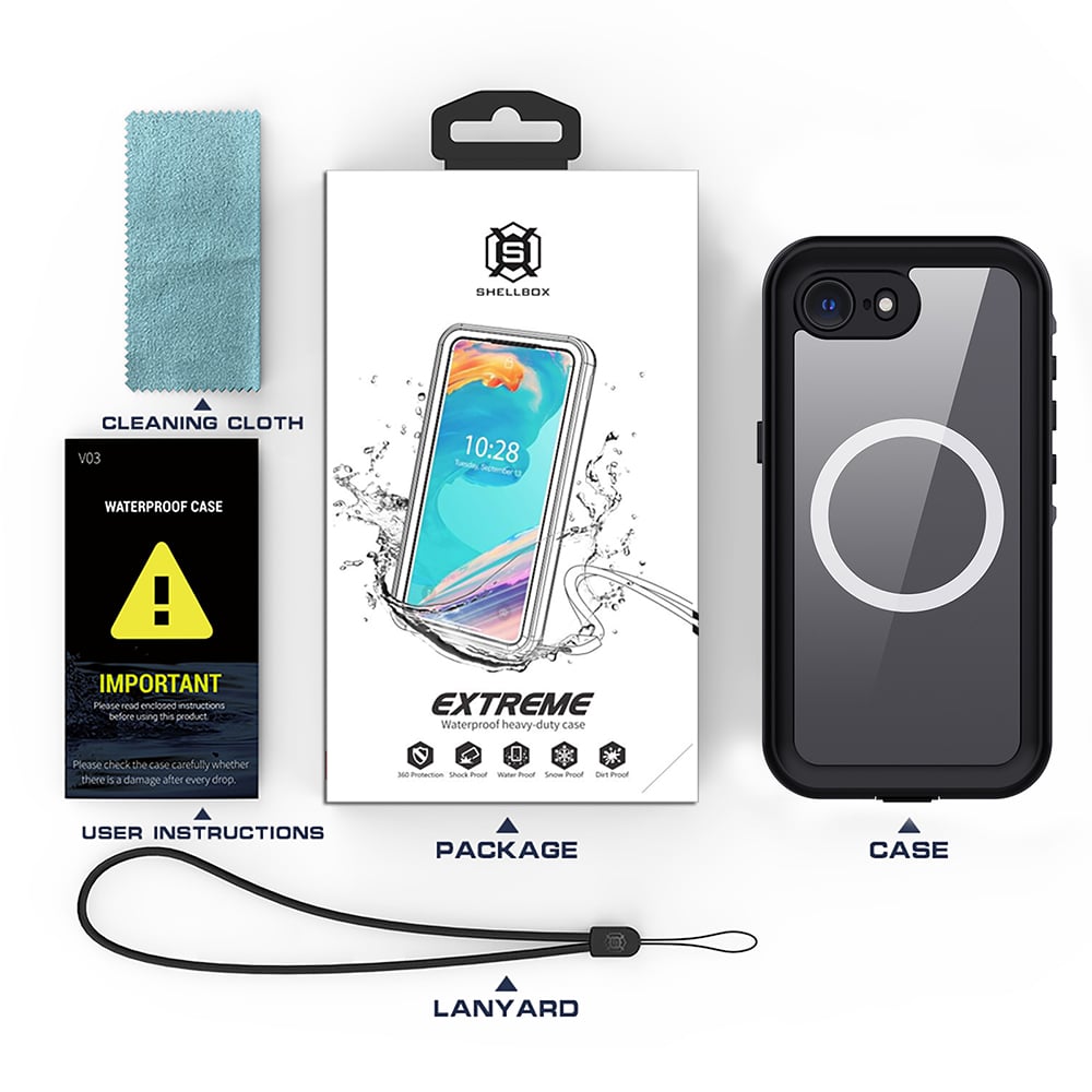 Shellbox - Waterproof Ip68 Case - iPhone 16e - Black - Image 7