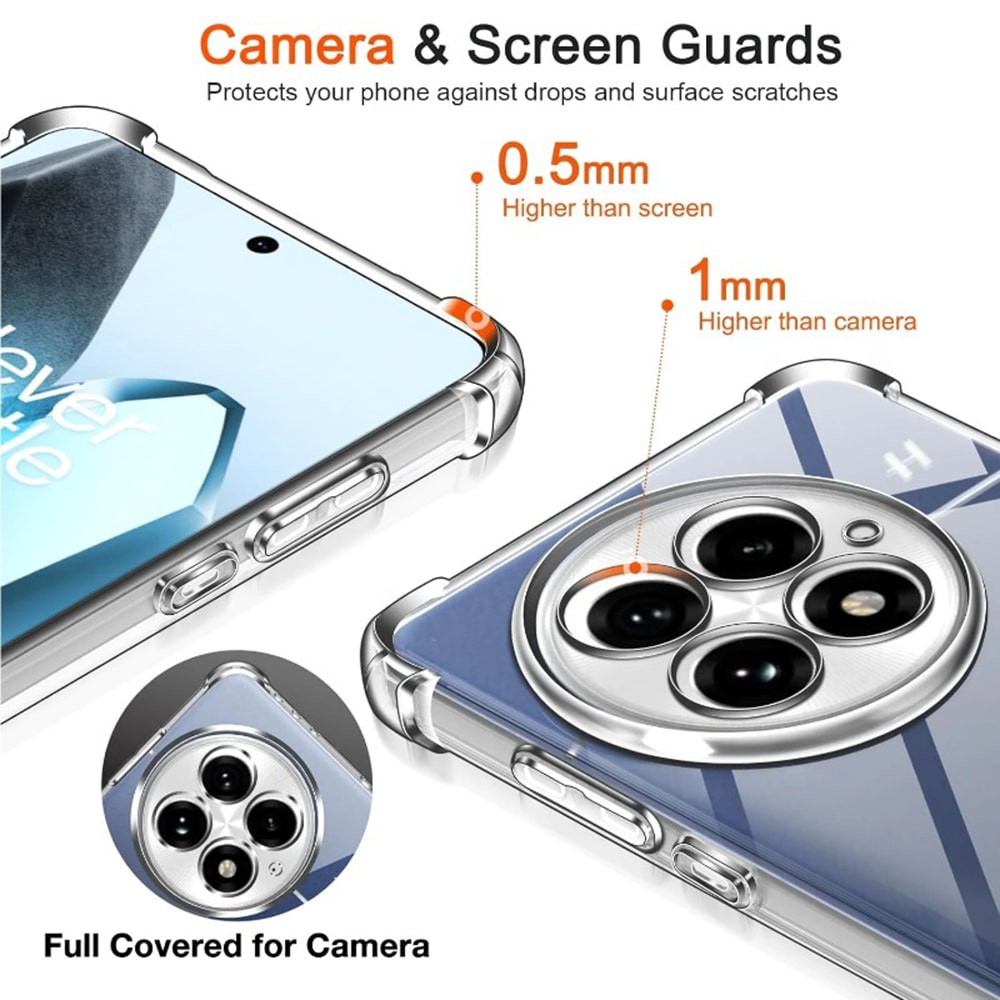 Techsuit - Shockproof Clear Silicone - Oneplus 13 - Διάφανο - Image 3