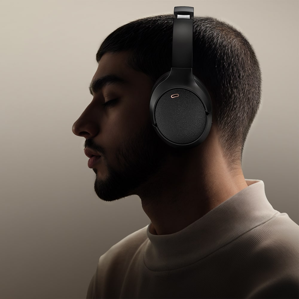 Acefast - Wireless Headset (h6) - Type-C, Bluetooth 5.3, Active Noise Reduction, Ipx4, 500mah, Hi-Fi Sound - White - Image 6