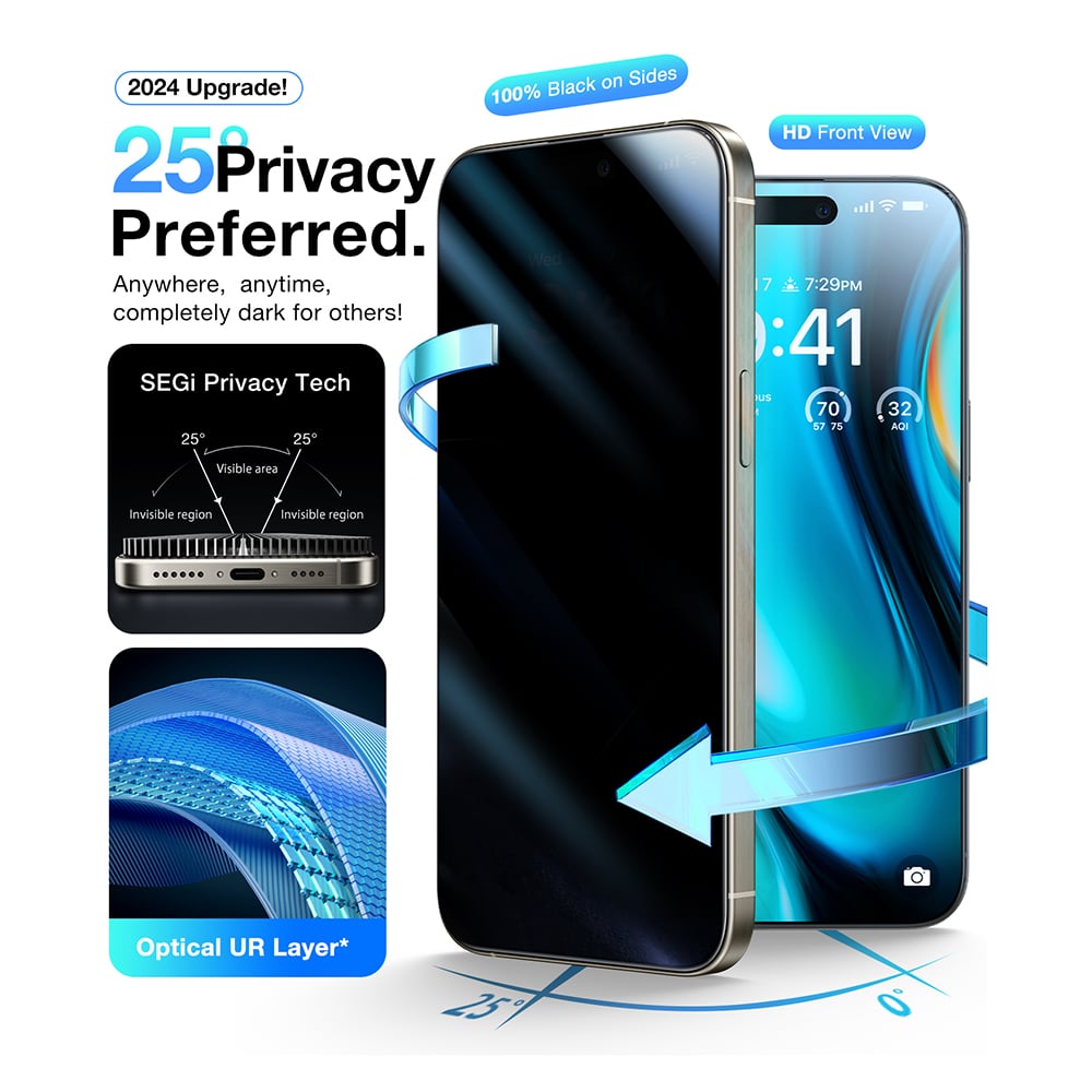Torras - Glassgo Install Master Privacy - iPhone 16 Pro - Black - Image 5