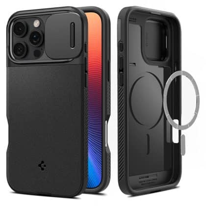 Spigen Optik Armor - θήκη για Apple iPhone 16 Pro Max - Μαύρο