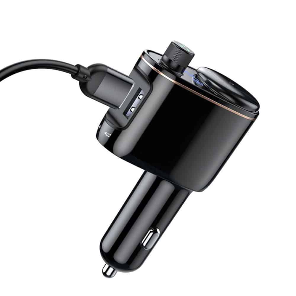 Baseus S-06 Bluetooth/USB car FM transmitter (Overseas Edition) - Μαύρο - Image 2