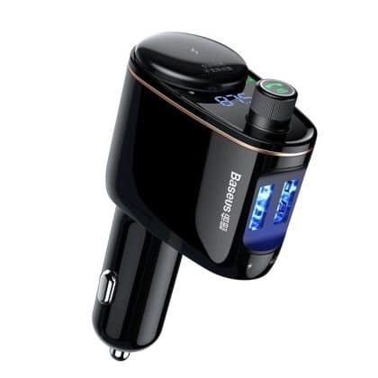 Baseus S-06 Bluetooth/USB car FM transmitter (Overseas Edition) - Μαύρο