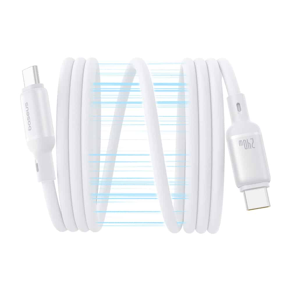 Καλώδιο USB-C σε USB-C Baseus PicoGo, 240W, 1m, Λευκό P10376800211-00 - Image 2
