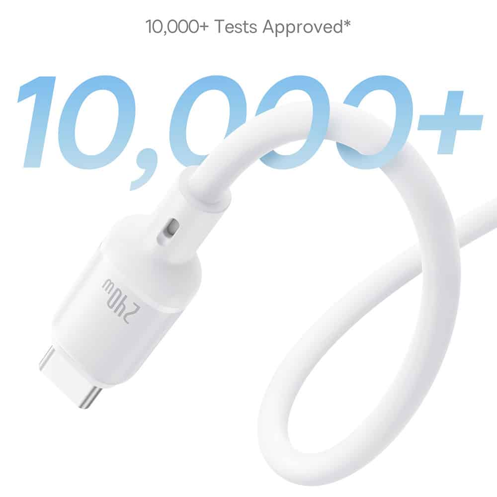 Καλώδιο USB-C σε USB-C Baseus PicoGo, 240W, 1m, Λευκό P10376800211-00 - Image 6