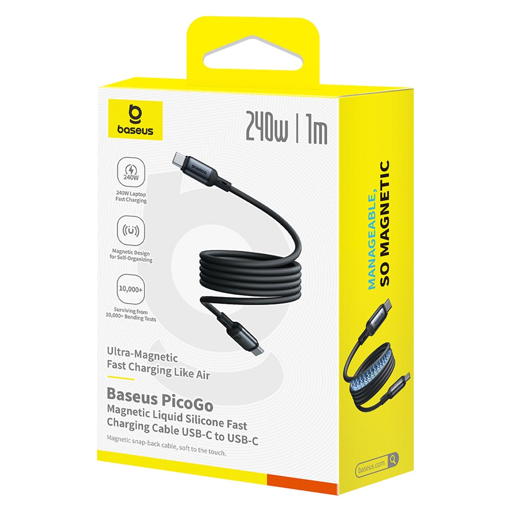 Καλώδιο USB-C σε USB-C Baseus PicoGo, 240W, 1m, Μαύρο P10376800121-00 - Image 7