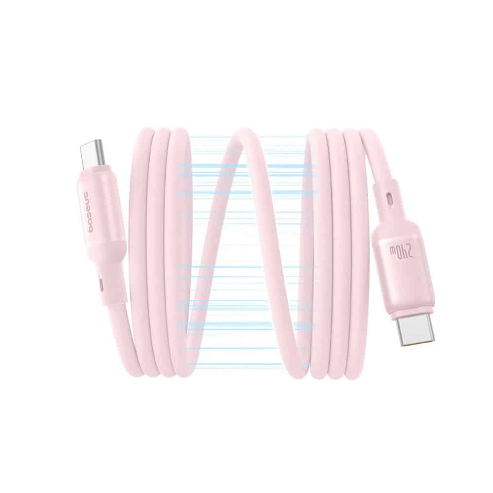 Καλώδιο USB-C σε USB-C Baseus PicoGo, 240W, 1m, Ροζ P10376800411-00 - Image 2