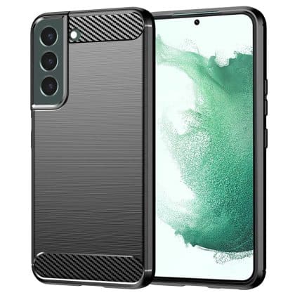 Techsuit Carbon Silicone - θήκη για Samsung Galaxy S22 Plus - Μαύρο