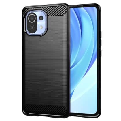 Techsuit Carbon Silicone - Xiaomi Mi 11 Lite 5G / NE null - Μαύρο
