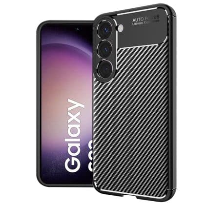 Techsuit CarbonFiber - θήκη για Samsung Galaxy S23 - Μαύρο