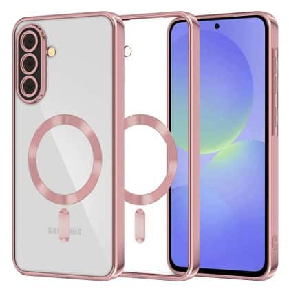 Techsuit Luxury Crystal MagSafe - θήκη για Samsung Galaxy A36 - Ροζ