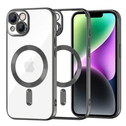 Techsuit - Luxury Crystal MagSafe - Apple iPhone 14 - Μαύρο