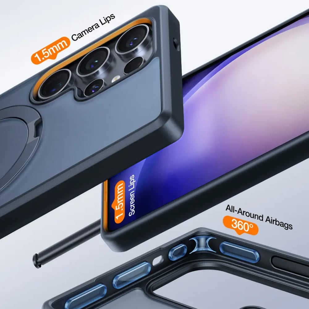 Torras Ostand Series - θήκη για Samsung Galaxy S25 Ultra - Μαύρο - Image 6