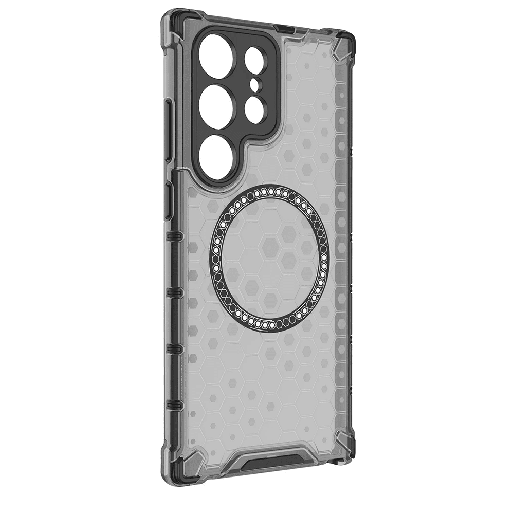 Techsuit HoneyComb Shield MagSafe - θήκη για Samsung Galaxy S24 Ultra - Μαύρο - Image 3