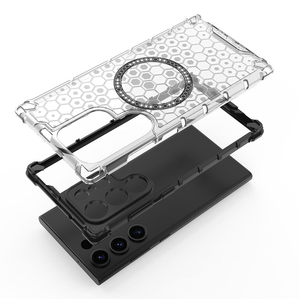 Techsuit HoneyComb Shield MagSafe - θήκη για Samsung Galaxy S24 Ultra - Μαύρο - Image 6