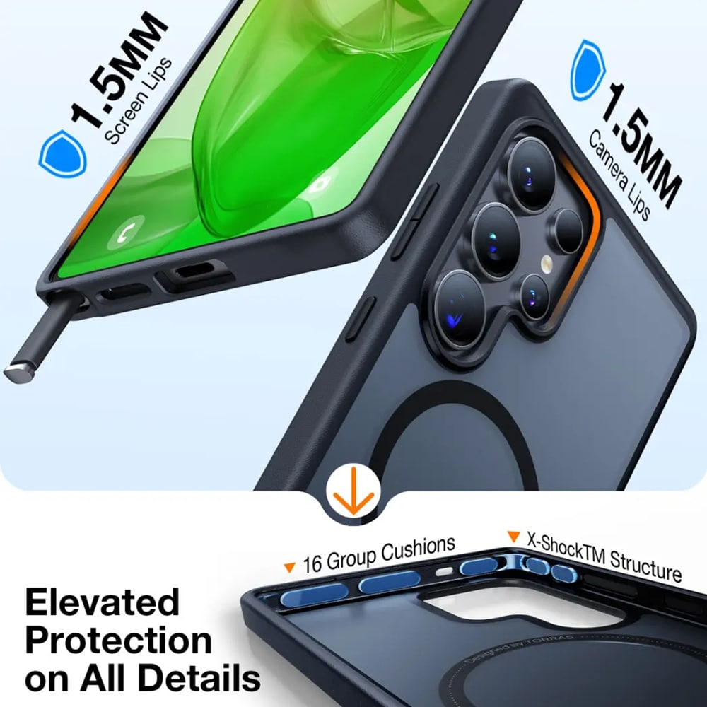 Torras Guardian Magnetic - θήκη για Samsung Galaxy S25 Ultra - Διάφανο - Image 5