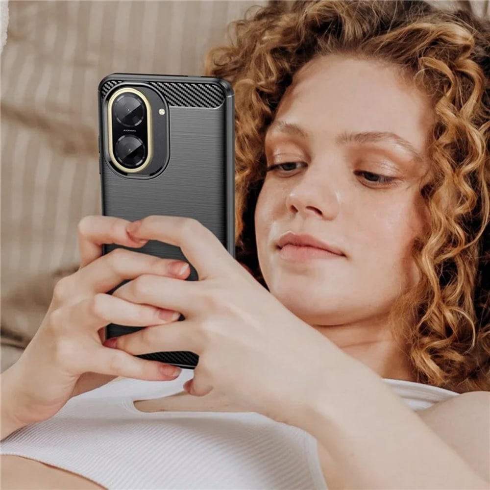 Techsuit Carbon Silicone - θήκη για Xiaomi Redmi A5 4G - Μαύρο - Image 6