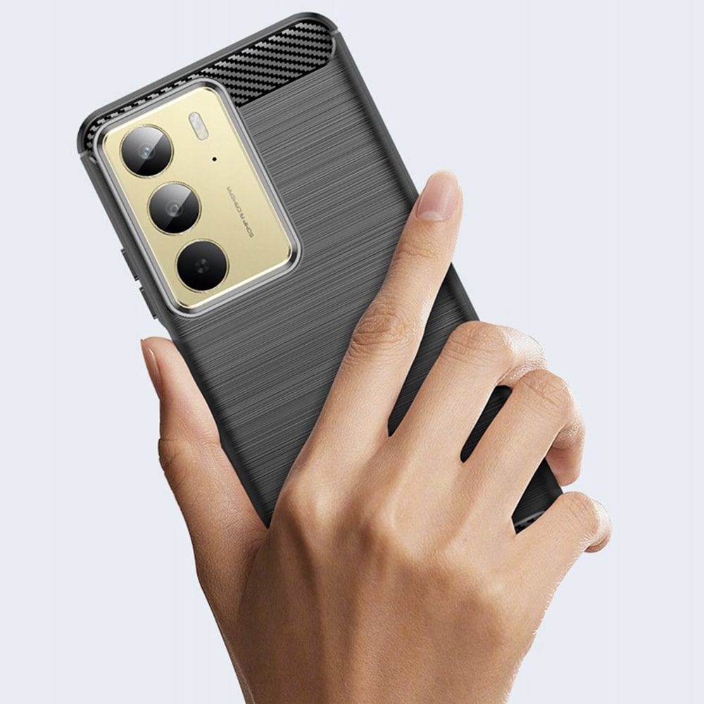 Techsuit Carbon Silicone - θήκη για Realme C75 / 14x - Μαύρο - Image 3