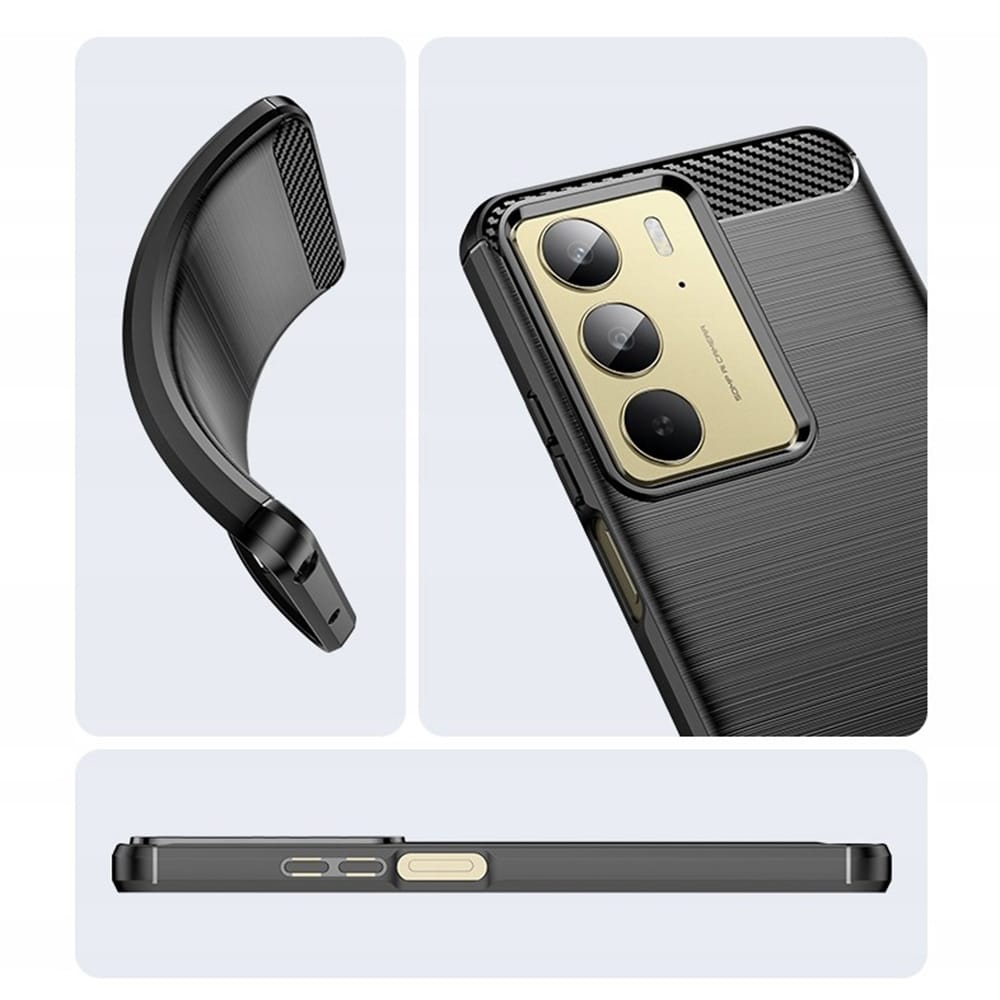 Techsuit Carbon Silicone - θήκη για Realme C75 / 14x - Μαύρο - Image 5