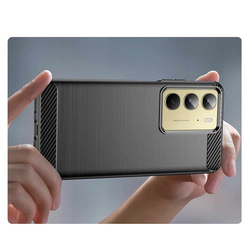 Techsuit Carbon Silicone - θήκη για Realme C75 / 14x - Μαύρο - Image 4