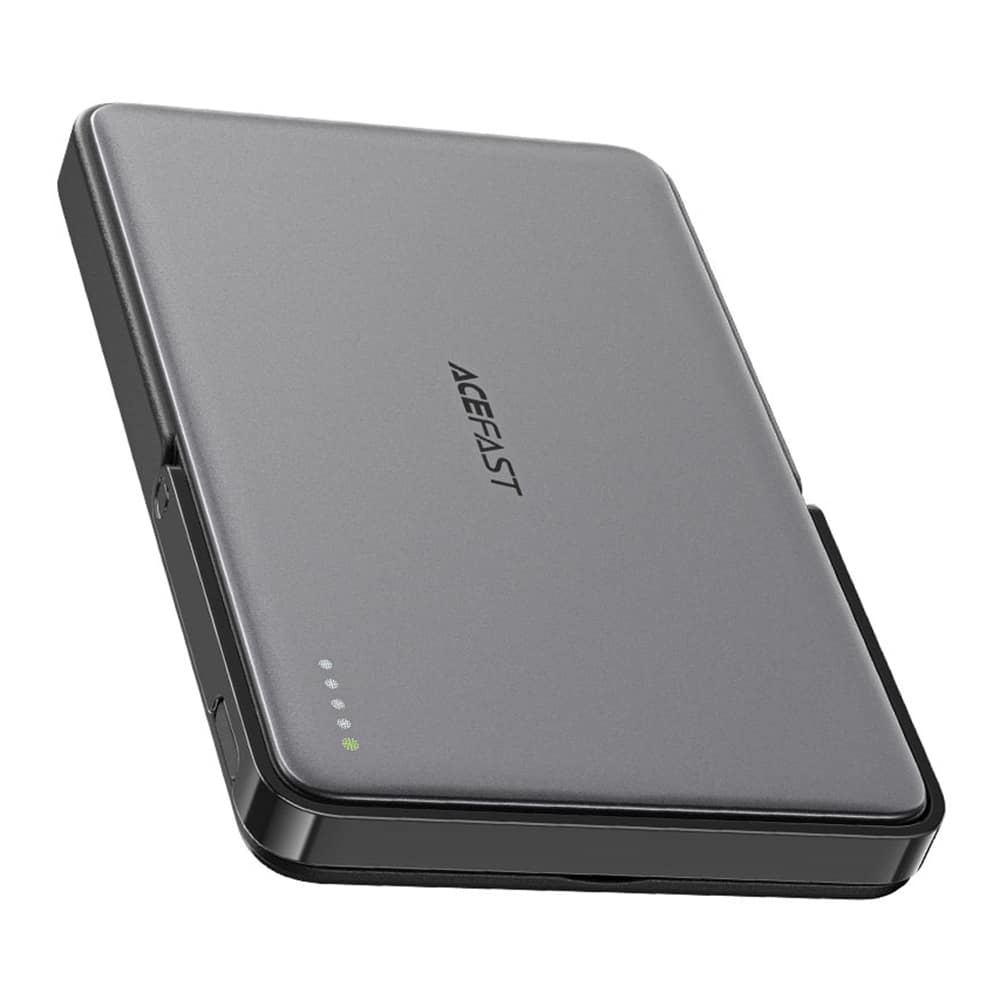 Acefast - Magnetic Wireless Power Bank (m16-5000) - With Foldable Stand, Usb-C Port, 5000mah, Pd18w, Led Indicator - Black - Image 4