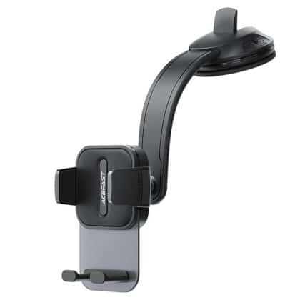 Acefast - Car Holder (d26) - For Dashboard, 360° Rotation, Multi-Angle Adjustment, Secure Fit, For 4.5 - 6.7" Phones - Black