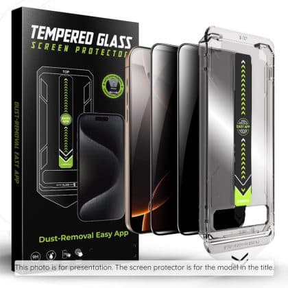 Techsuit - [fingerprint Unlock Compatible] Titanglass Crystalhd - Samsung Galaxy S25 Fe - Privacy