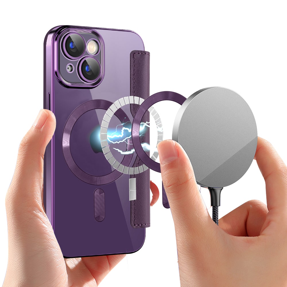 Techsuit SmartMag - θήκη για Apple iPhone 15 - Μωβ - Image 6