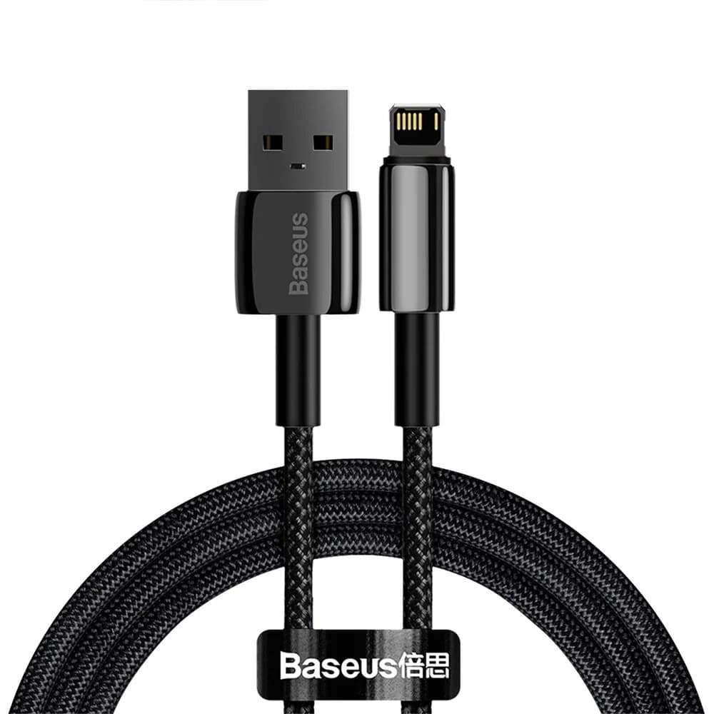 Baseus Tungsten USB - Lightning cable 2.4 A 2 m black (CALWJ-A01) - Image 2