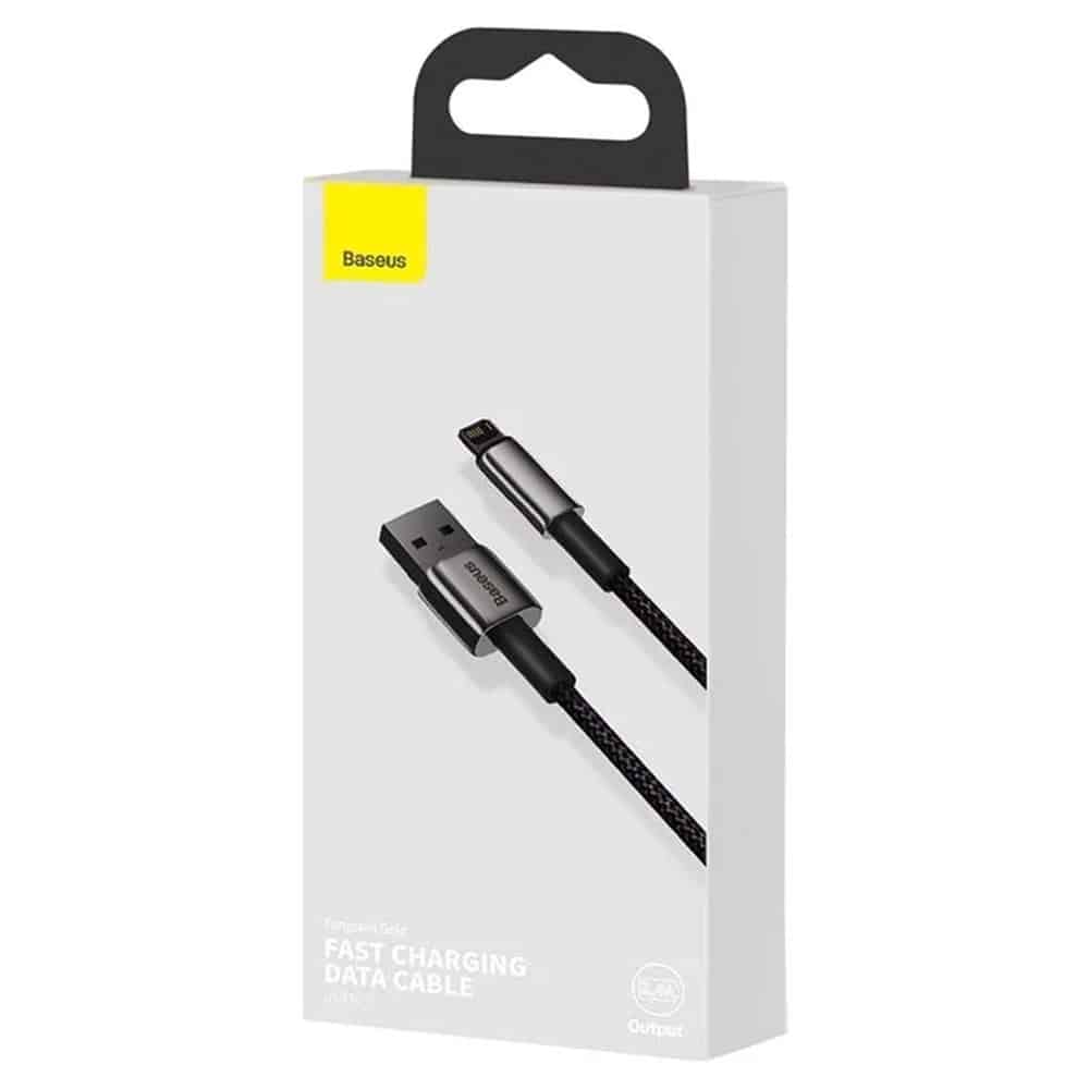 Baseus Tungsten USB - Lightning cable 2.4 A 2 m black (CALWJ-A01) - Image 7