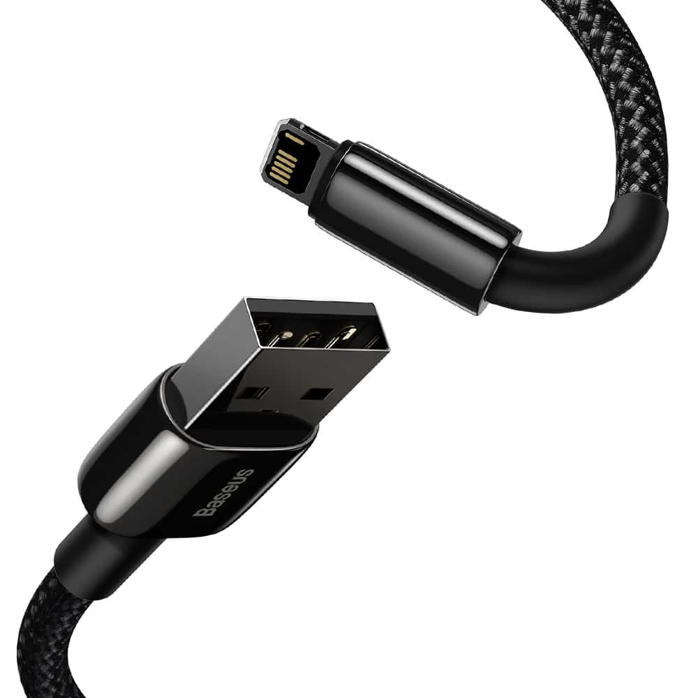 Baseus Tungsten USB - Lightning cable 2.4 A 2 m black (CALWJ-A01) - Image 3