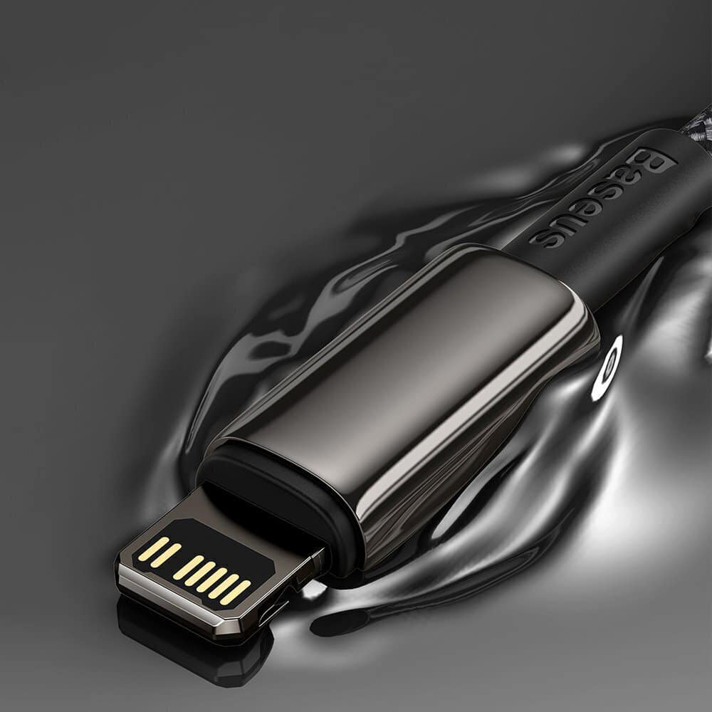 Baseus - Καλώδιο Δεδομένων Tungsten Gold (catlwj-A01) - Type-C Σε Lightning, 20w, 2m - Μαύρο - Image 5