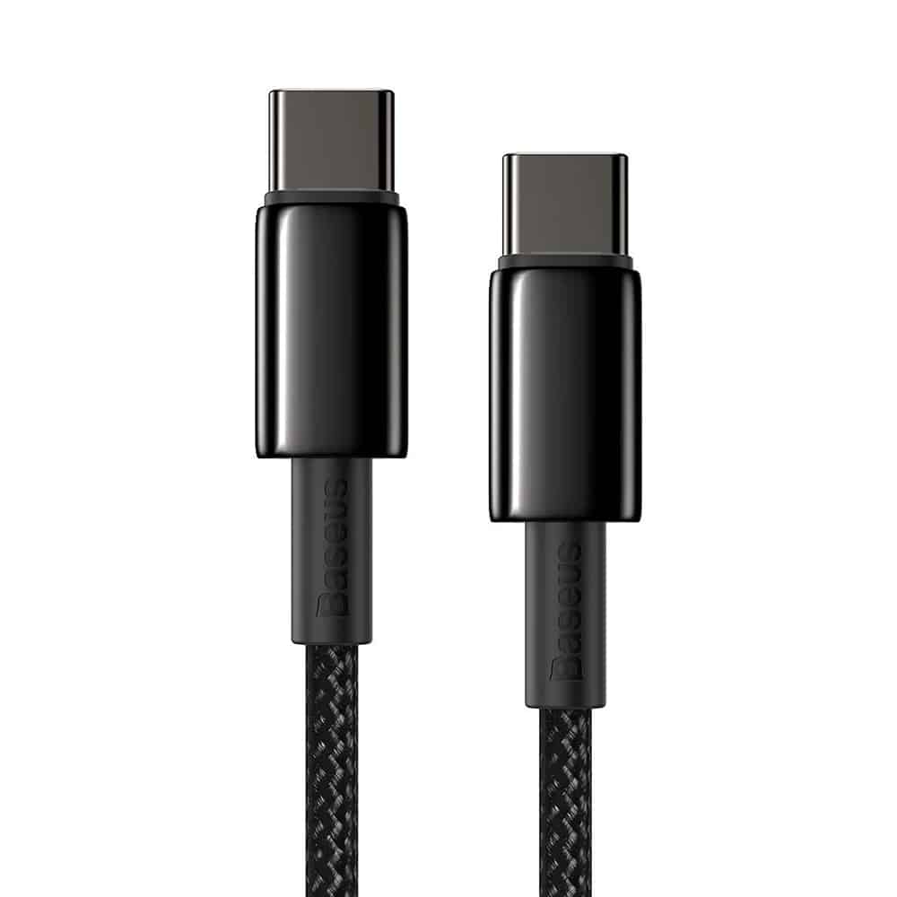 Baseus USB Type C - USB Type C cable Power Delivery Quick Charge 100 W 5 A 2 m black (CATWJ-A01) - Image 4