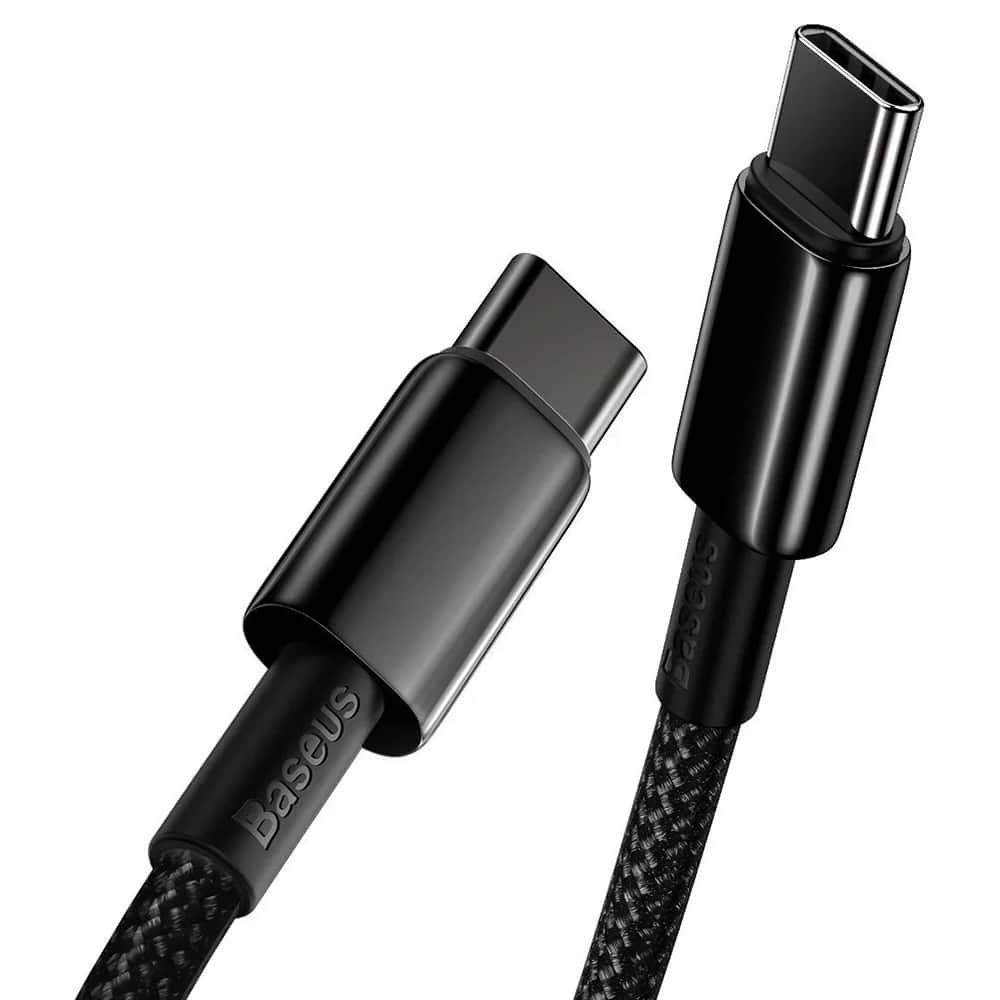 Baseus USB Type C - USB Type C cable Power Delivery Quick Charge 100 W 5 A 2 m black (CATWJ-A01) - Image 3