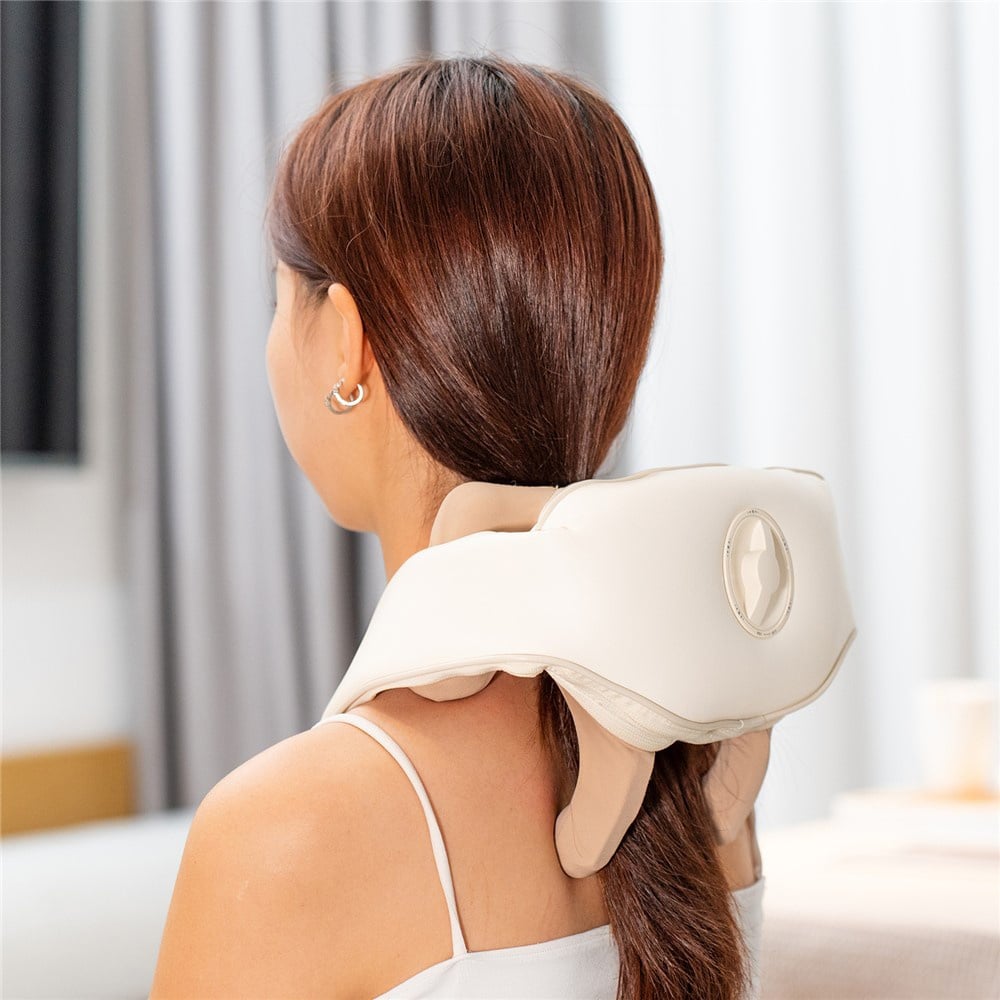 Yesido - Neck Massager (mg11) - Adjustable, 3 Versatile Massage Modes, Soothing Heat Therapy, 2400mah - Beige - Image 11