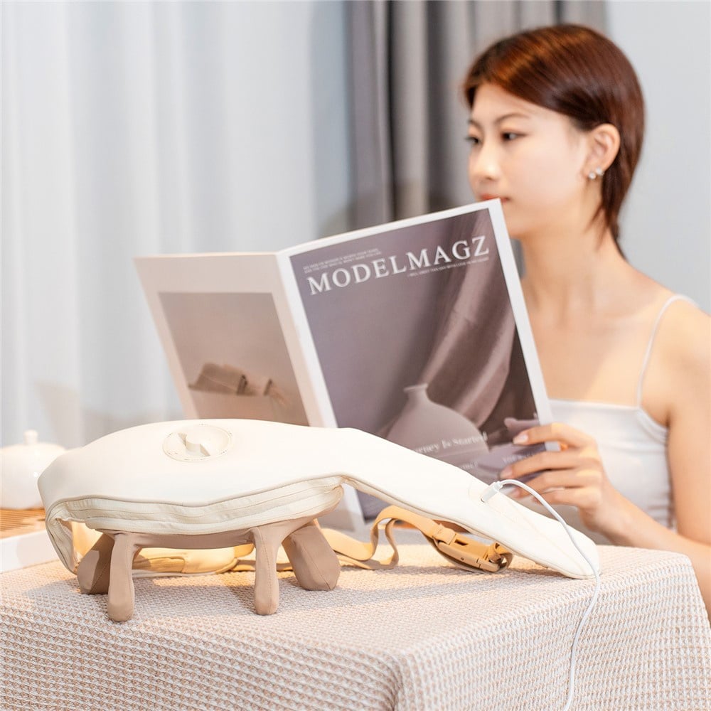 Yesido - Neck Massager (mg11) - Adjustable, 3 Versatile Massage Modes, Soothing Heat Therapy, 2400mah - Beige - Image 12
