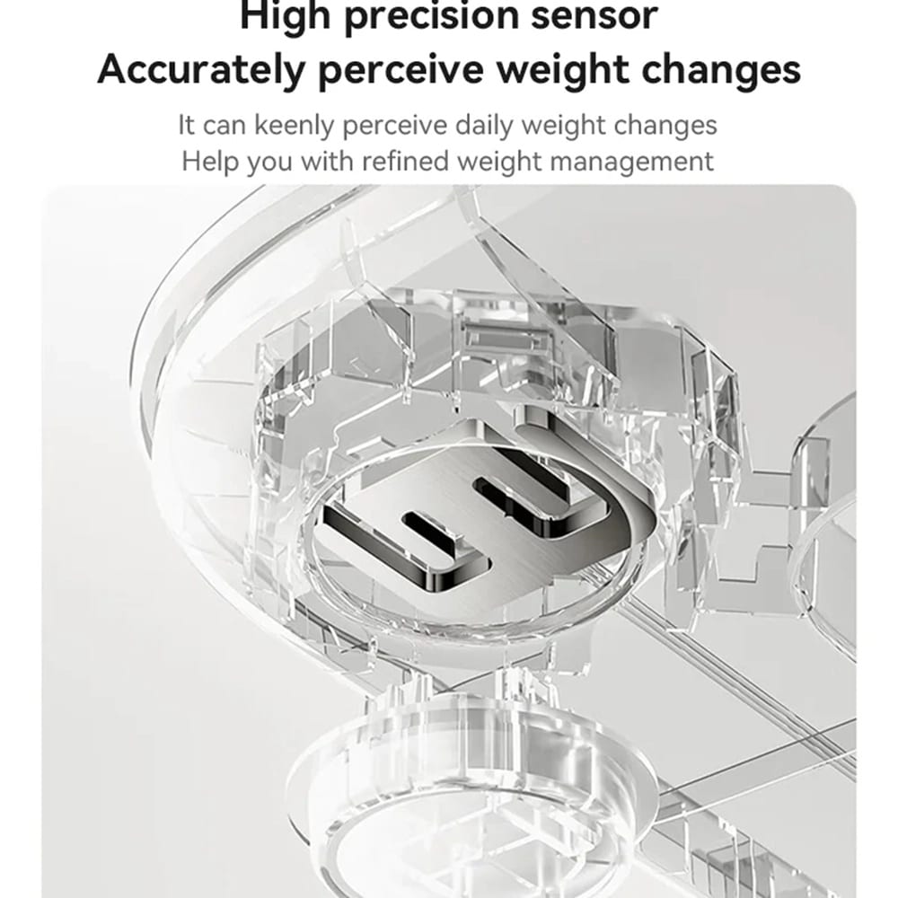 Yesido - Digital Scale Body Weight (mg09) - Led Display, Tempered Glass, 5-150kg - Black - Image 3