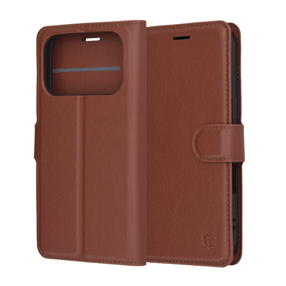 Techsuit Leather Folio - θήκη για Apple iPhone 17 Pro - Καφέ - Image 6